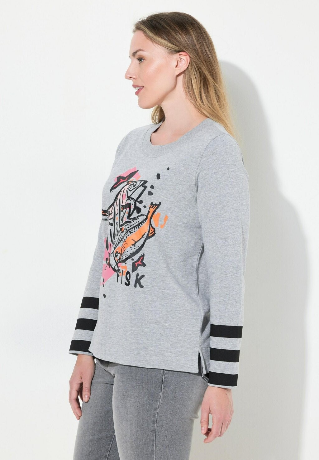 

Толстовка LANGARM RUNDHALS LAURASØN, цвет Mottled Grey