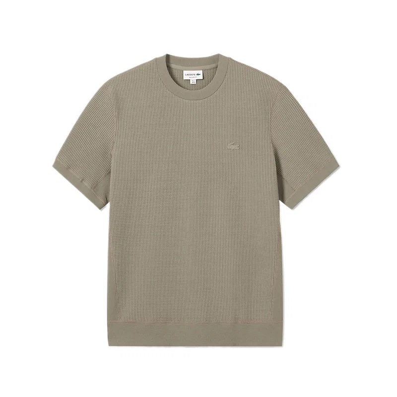 Футболка мужская с круглым вырезом Moderate LACOSTE, Milk Coffee