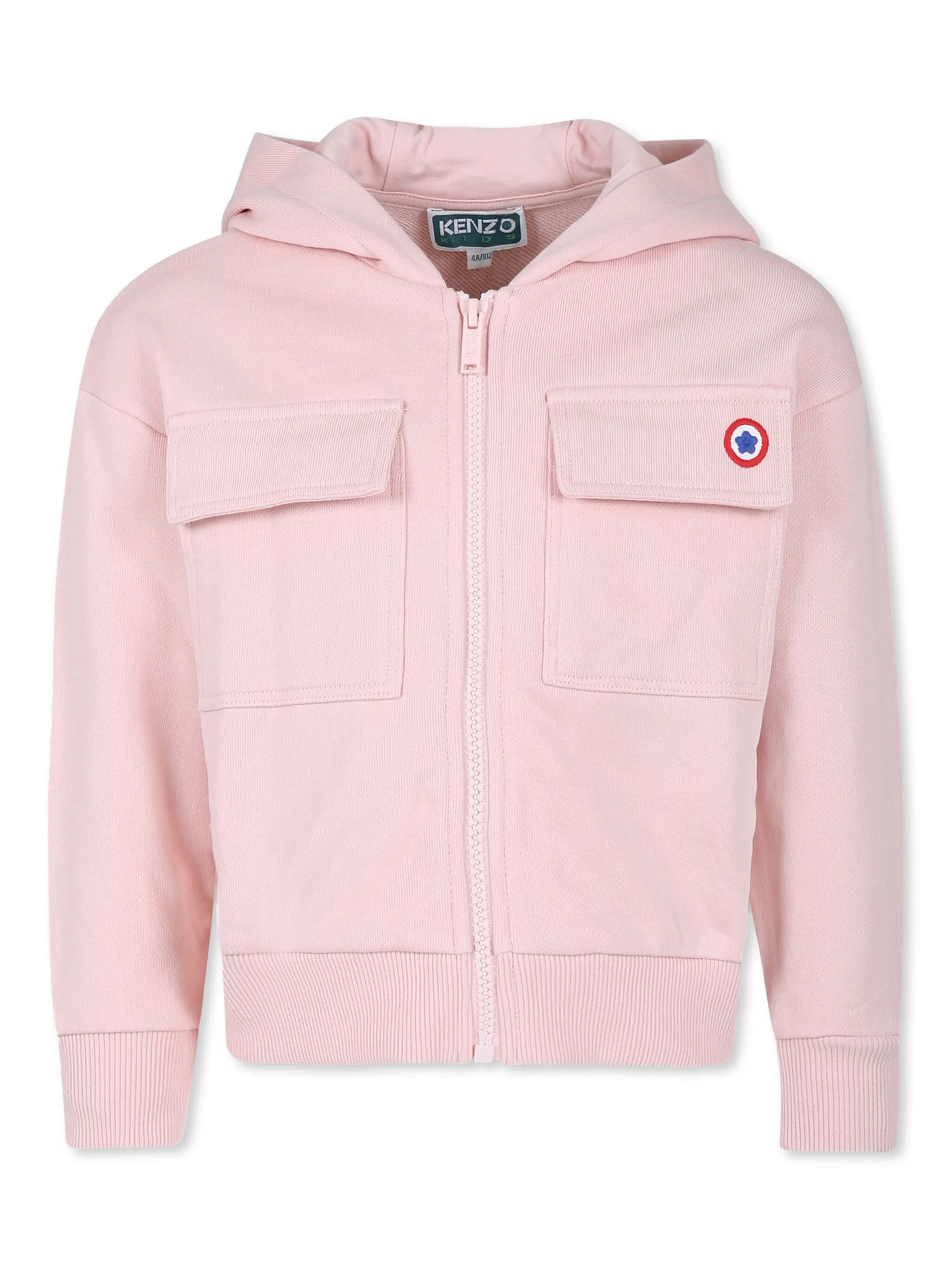 

Худи Boke Flower на молнии Kenzo Kids, розовый