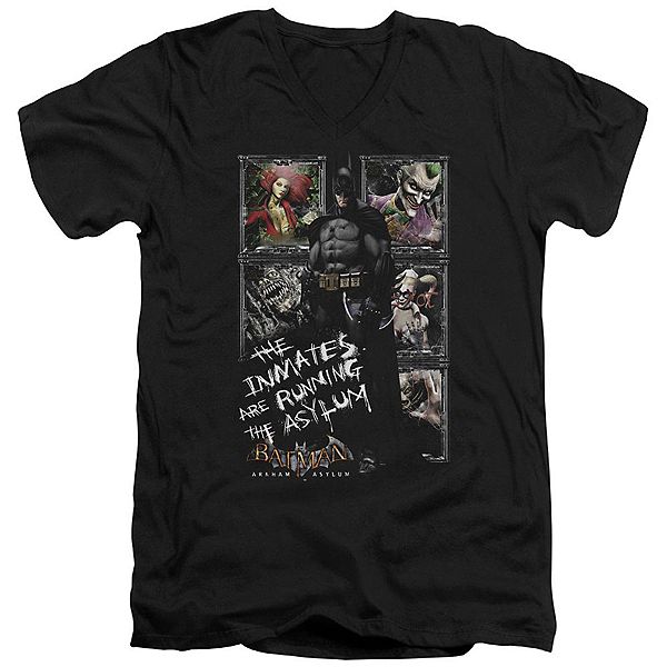 

Футболка с V-образным вырезом Batman Arkham Asylum Running the Asylum Licensed Character