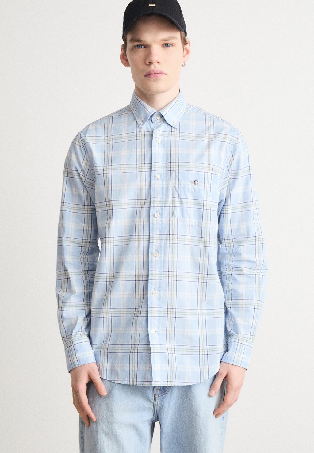 

Рубашка Check Shirt GANT, синий