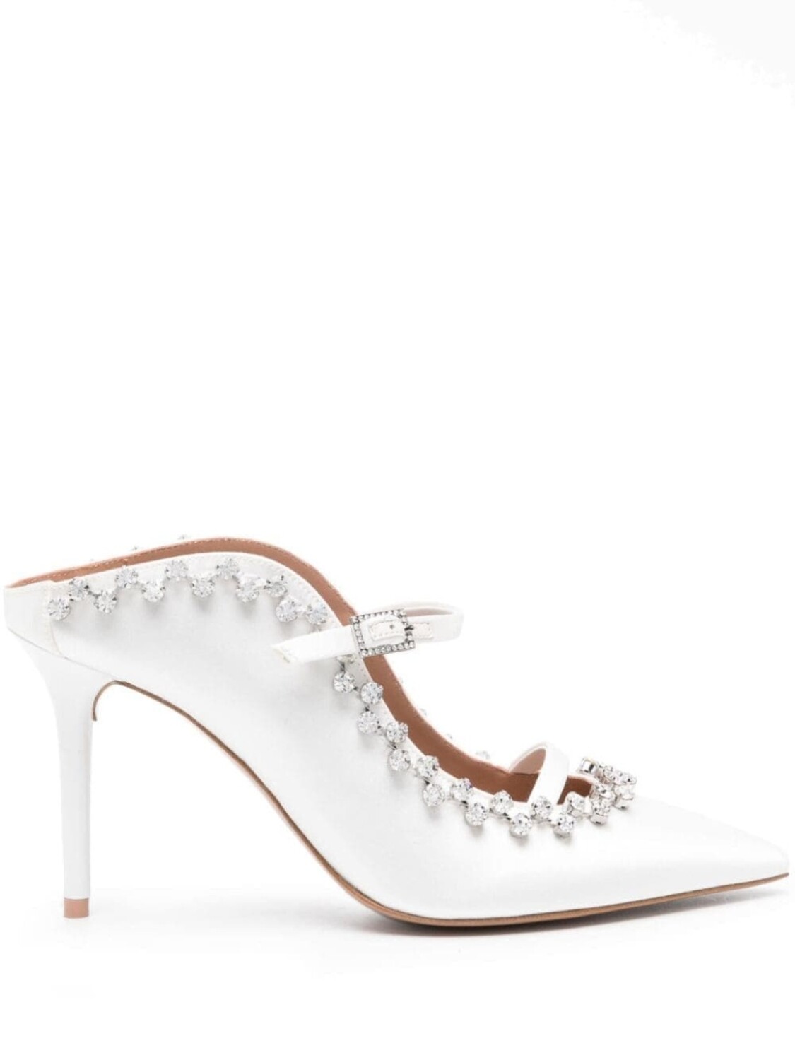 

Malone Souliers мюли Gala 100 с кристаллами, белый