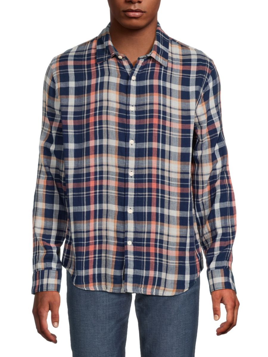 

Рубашка Оливера в клетку Joe's Jeans, синий мульти