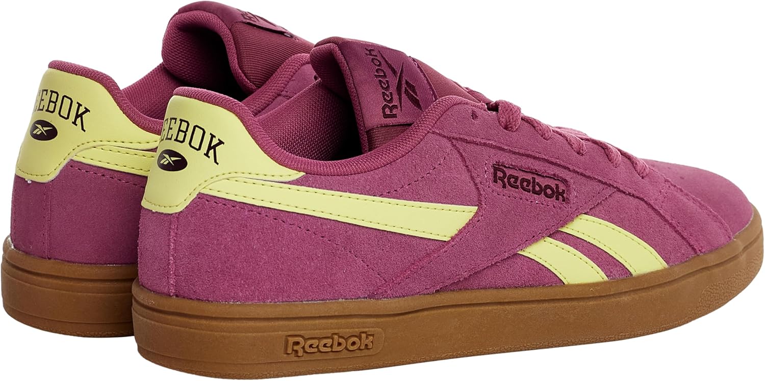 Кроссовки Reebok Unisex-Adult Reebok Court Retro, черный/желтый/розовый — фото 2