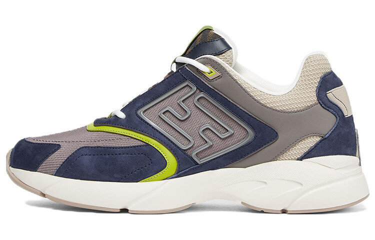 Кроссовки Fendi Faster Trainer, синий / серый / зеленый