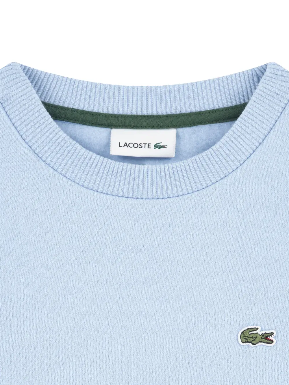 Свитшот с ребристым круглым вырезом и вышивкой Lacoste Kids, синий — фото 4