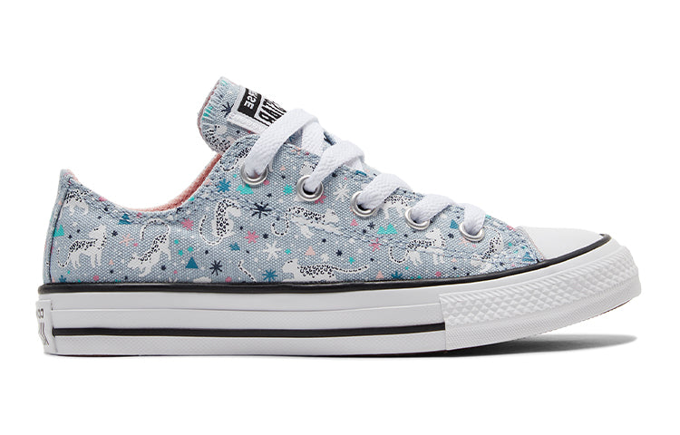 Кеды Converse Chuck Taylor All Star Sneakers K Blue/Multi-color — фото 2