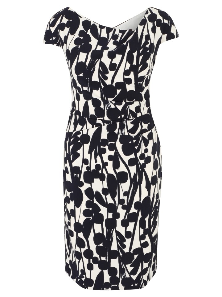 

Короткое платье Vera Mont Cocktailkleid kurzarm, цвет Weiß/Dunkelblau
