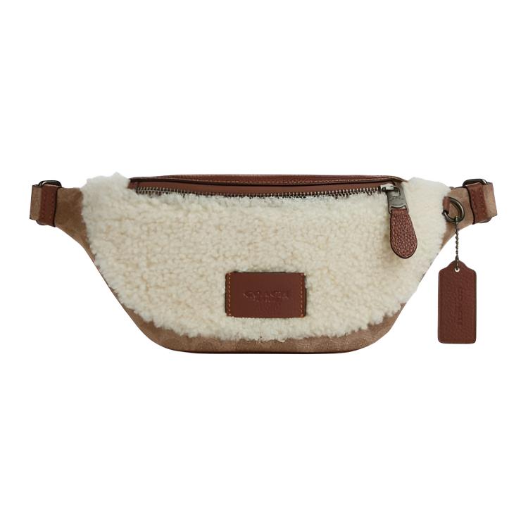 

Мини-поясная сумка Warren Coated Canvas для женщин бежевого цвета COACH, Set (Bag+Dust Bag)