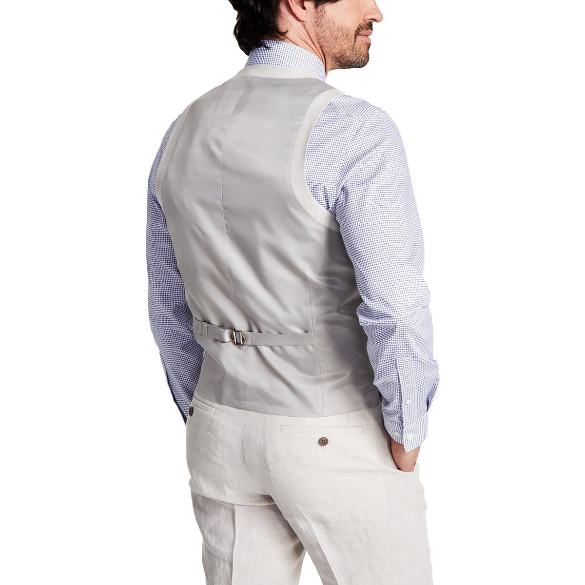 

Мужской костюм Slim Fit, отдельный жилет Bar III, цвет Tan