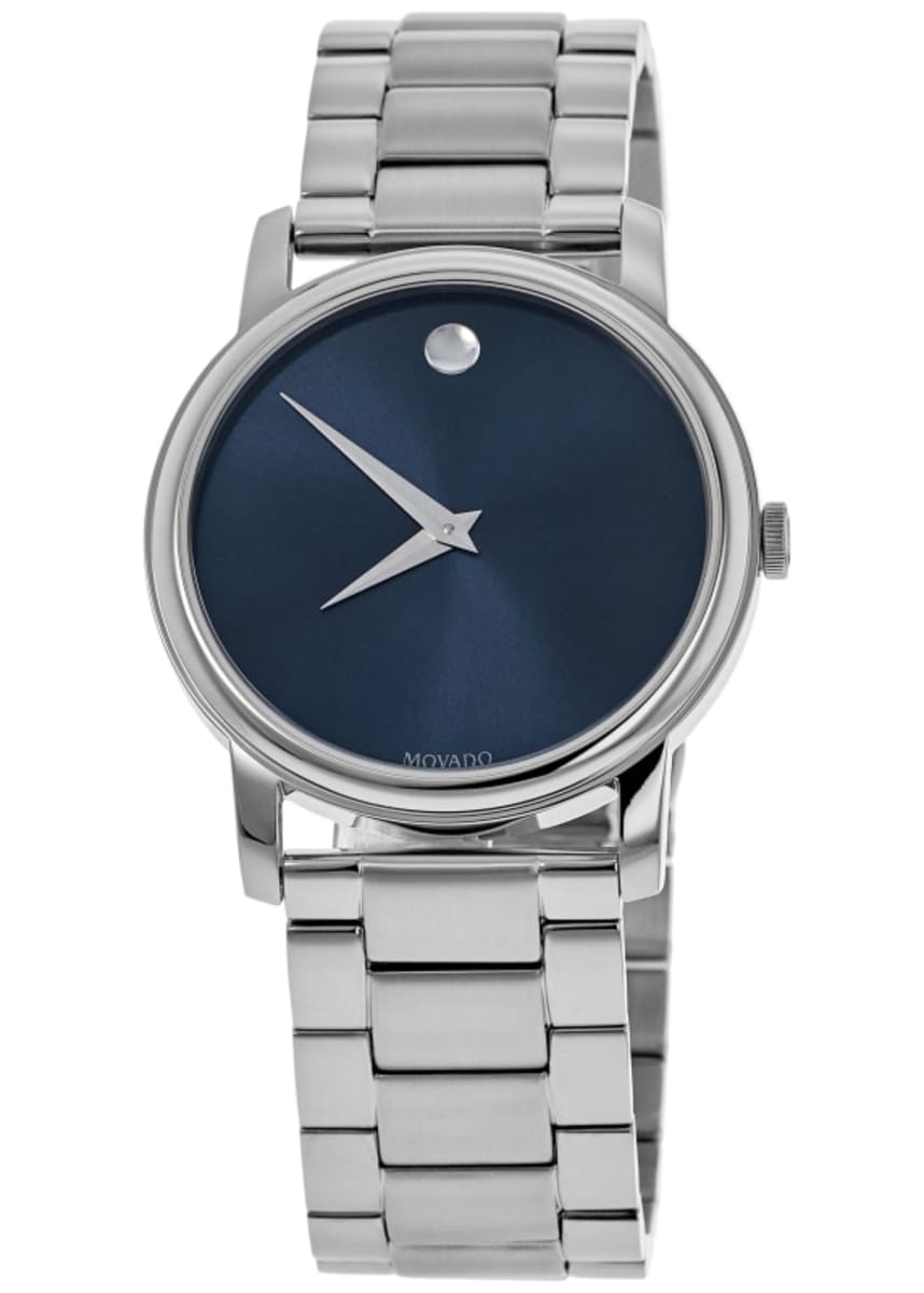 

Мужские классические кварцевые часы Movado 39 мм 2100015, серебряный