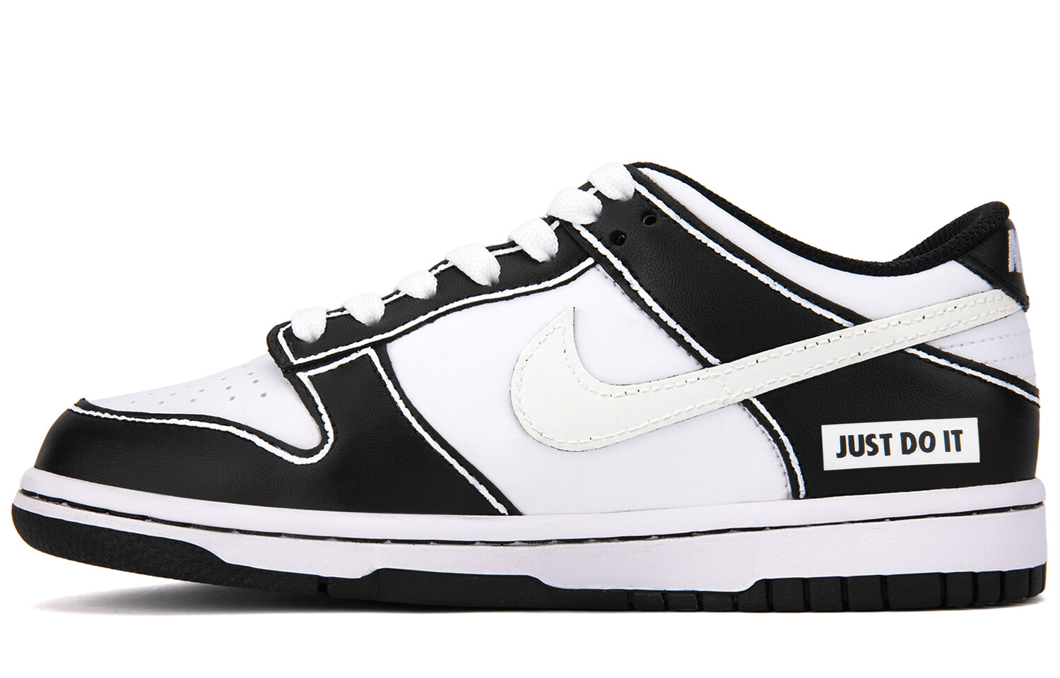 

Кеды, скейтборд обувь Dunk унисекс низкий верх Nike, черный/белый
