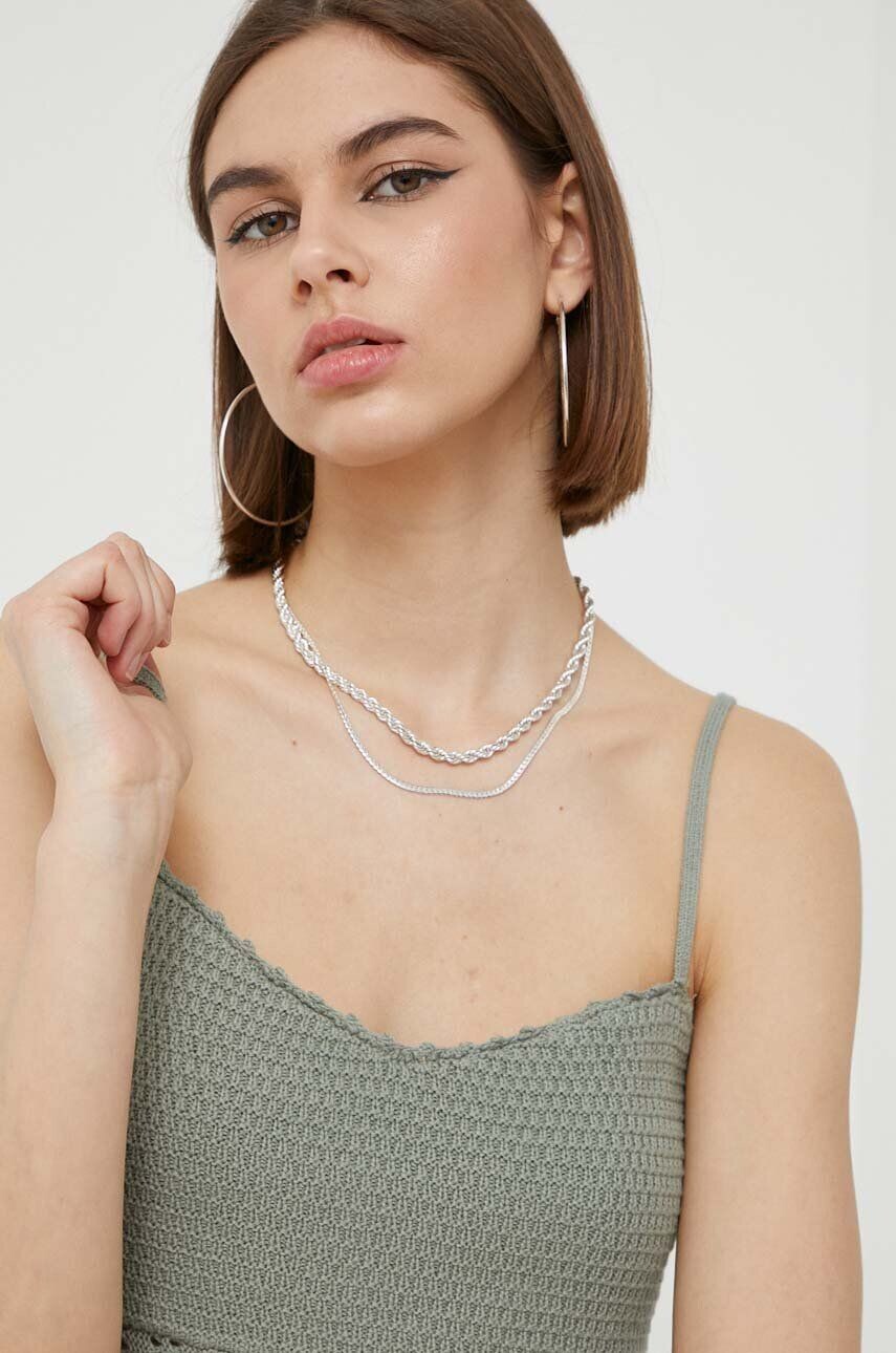 

Хлопковый топ Abercrombie & Fitch, зеленый