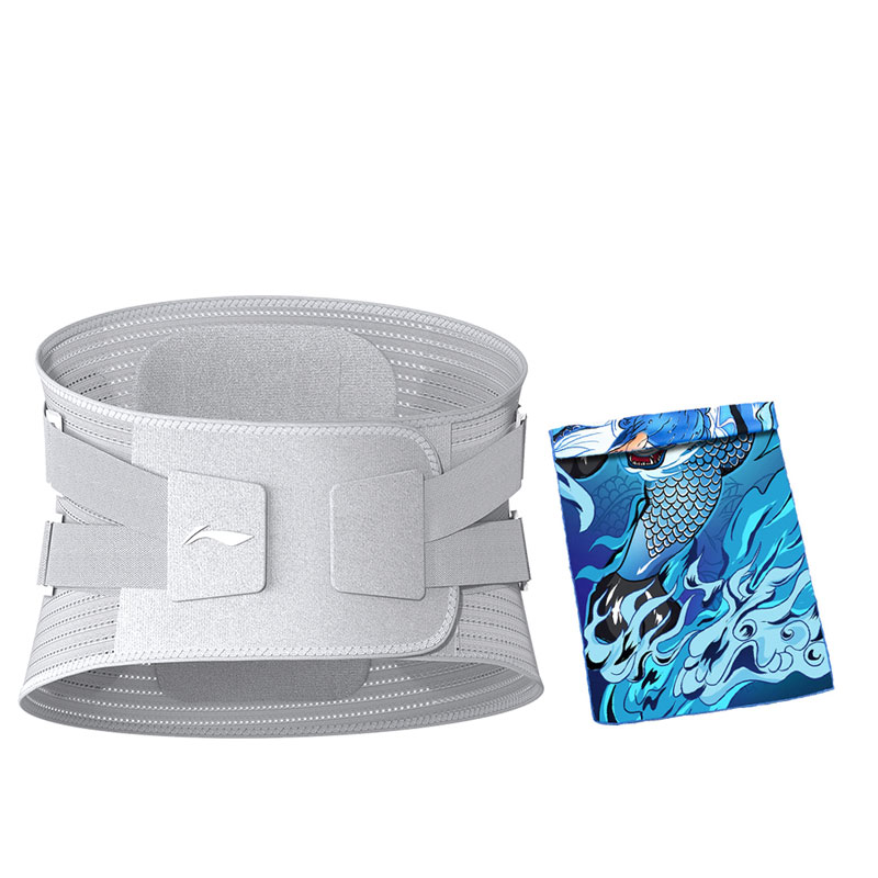 

Бандаж для спины polyester, nylon фитнес, бег взрослые защитный LINING, серый