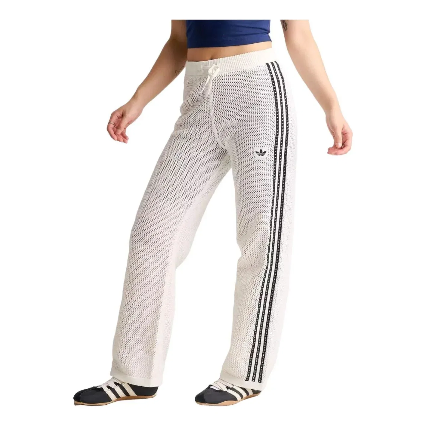 Вязаные спортивные брюки Adidas Originals Firebird, белый