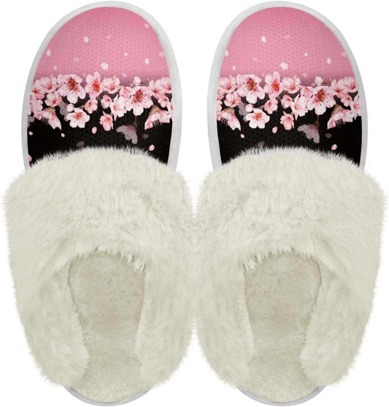 

Тапочки chaqlin из фланели с меховой отделкой для дома и спальни, мягкие плюшевые тапочки для женщин и мужчин, с толстой подошвой, водонепроницаемые, зимние, теплые, для улицы и дома, розовый