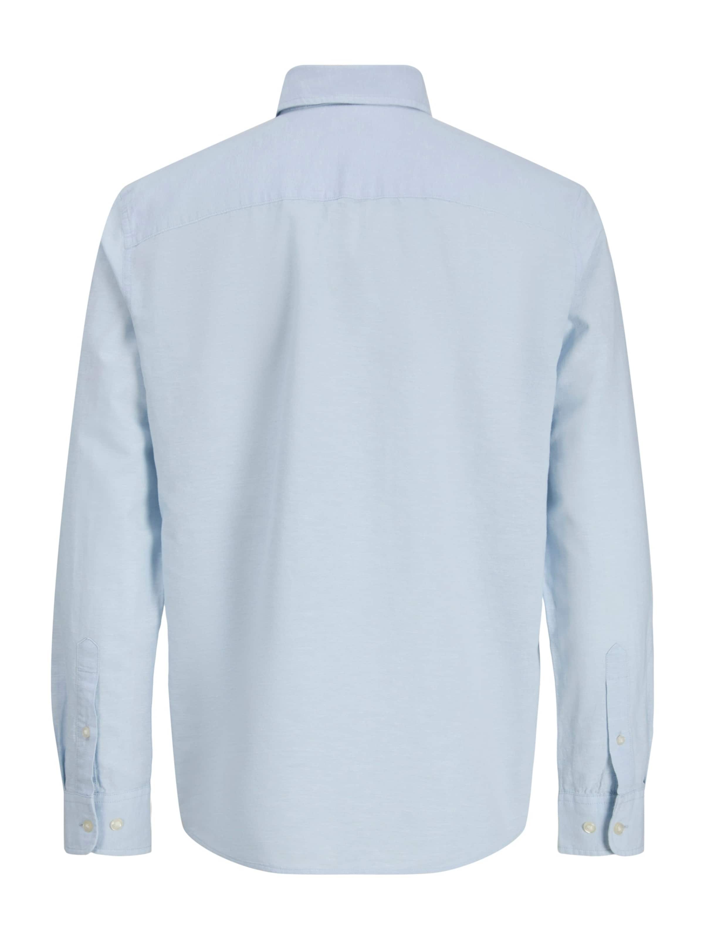 Jack & Jones Junior Рубашка на пуговицах 'JJEBreeze' светло-голубого цвета Regular fit — фото 2