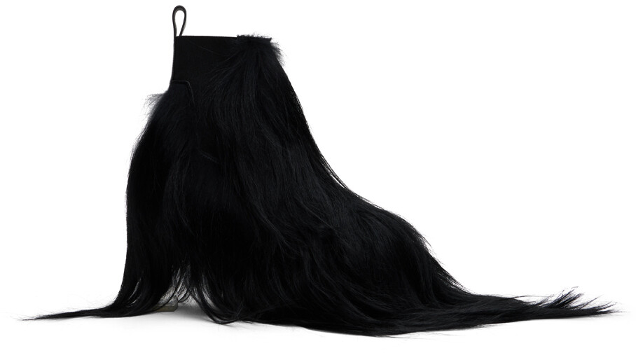 Черные ботинки Porterville Minimal Grill Beatle 65 Chelsea Rick Owens