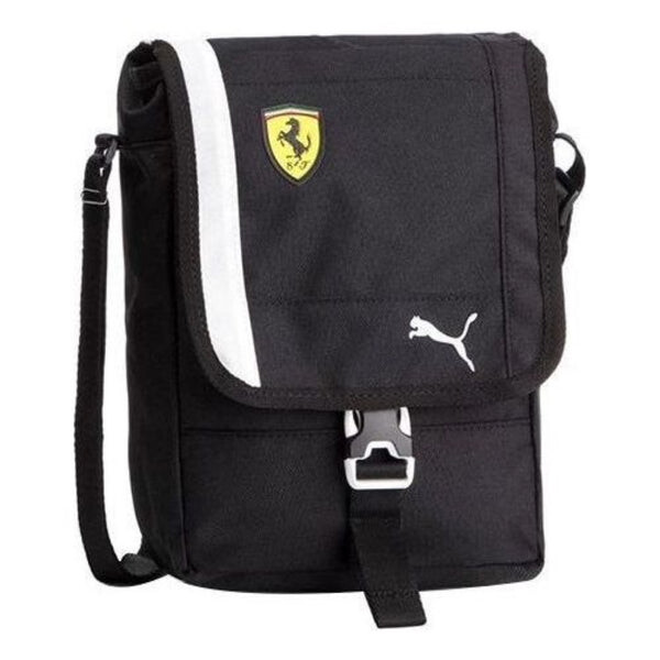 

Сумка ferrari fanwear portable bag 'black white' Puma, черный