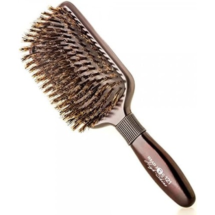 

121 High Shine Paddle Brush Расческа из щетины кабана для влажных или сухих волос Распутывание Выпрямление Сушка феном Щетка для волос Помогает вьющимся волосам Гладкий блеск Head Jog