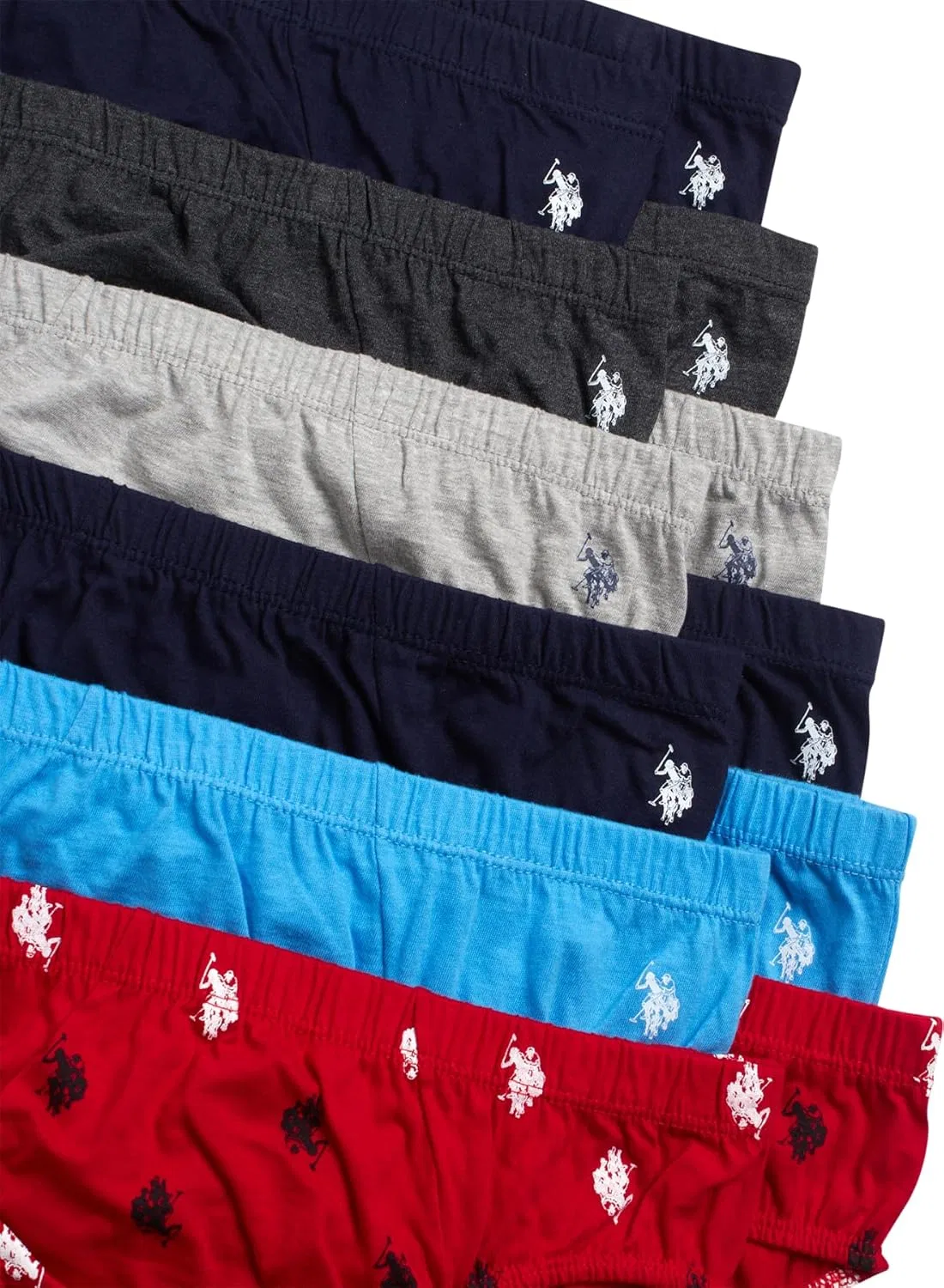 Боксеры U.S. Polo Assn., морской синий/серый/принт/уголь/лазурный — фото 3