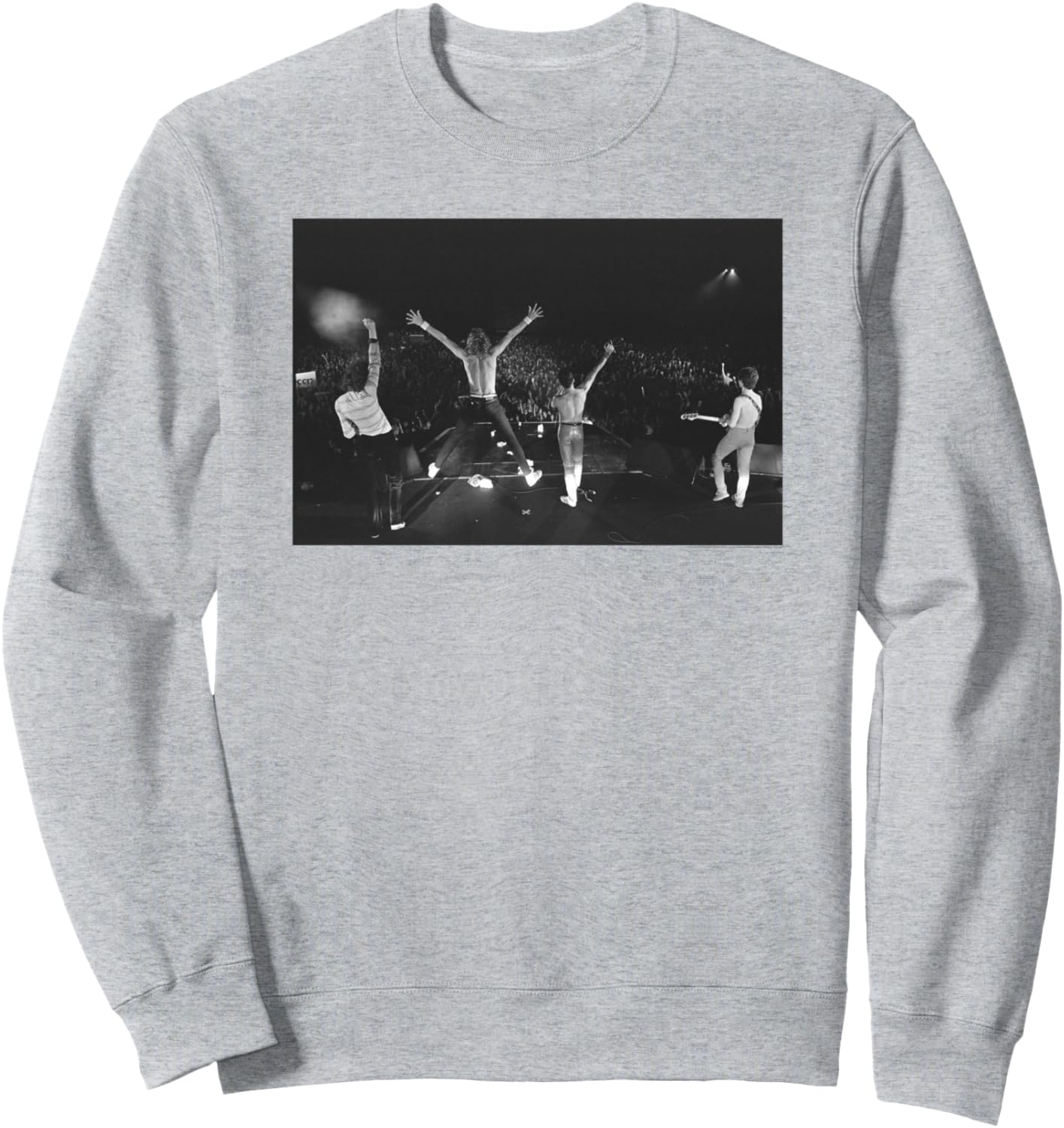 

Официальная толстовка Queen Cloudshot Live с черно-белым фото, серая