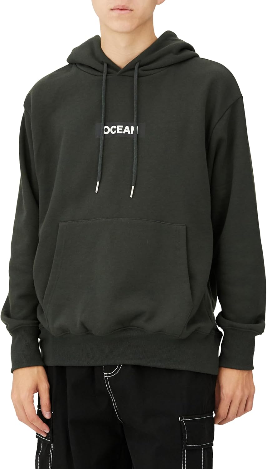 

Мужская толстовка Ocean Pacific 533027, логотип спереди, ребристая отделка, капюшон на флисовой подкладке