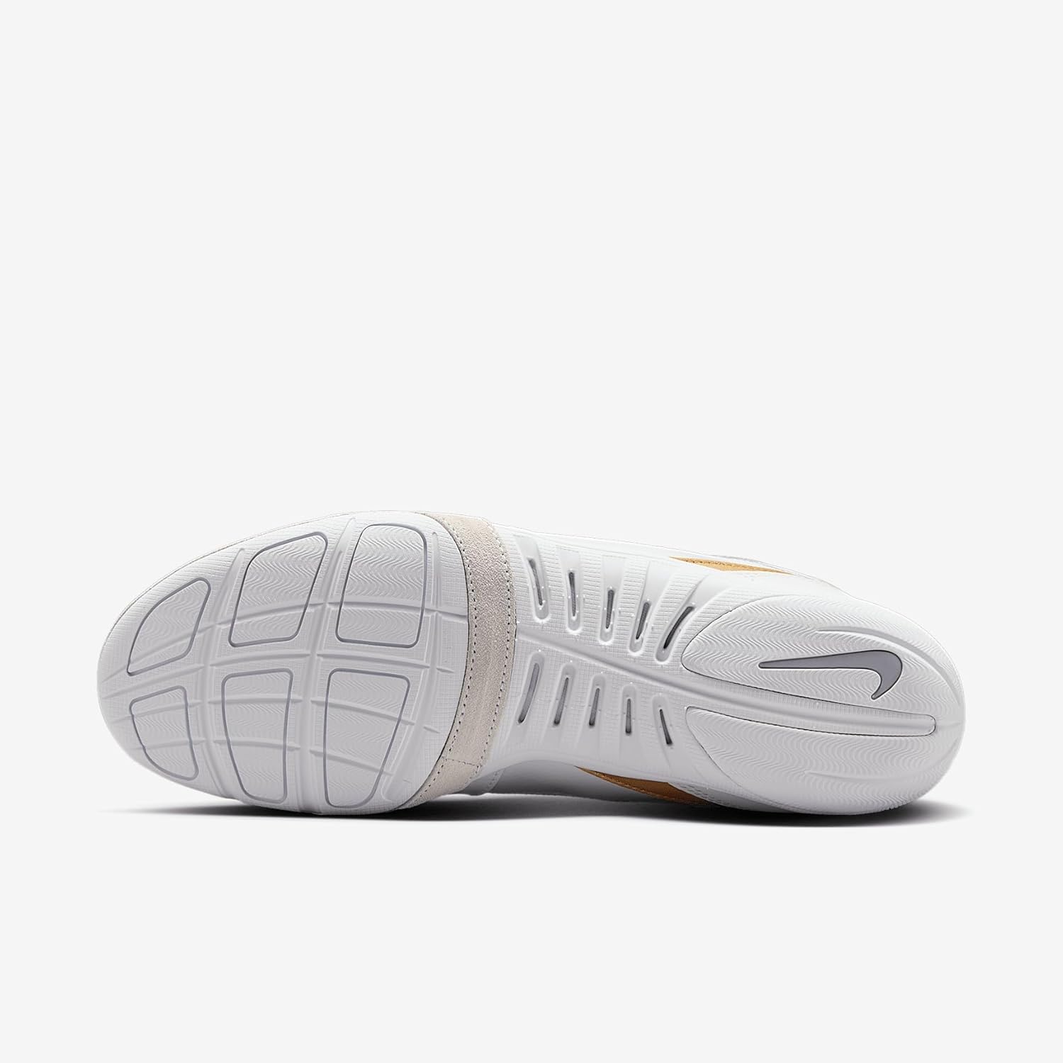 Женские кроссовки Nike WMNS Presto Fly для легкой атлетики, белый/серый/металлик золотой — фото 2