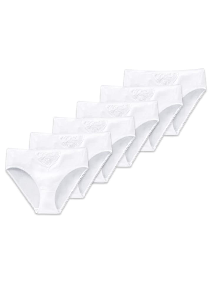 

Schiesser Трусы, упаковка из 6 штук, белые