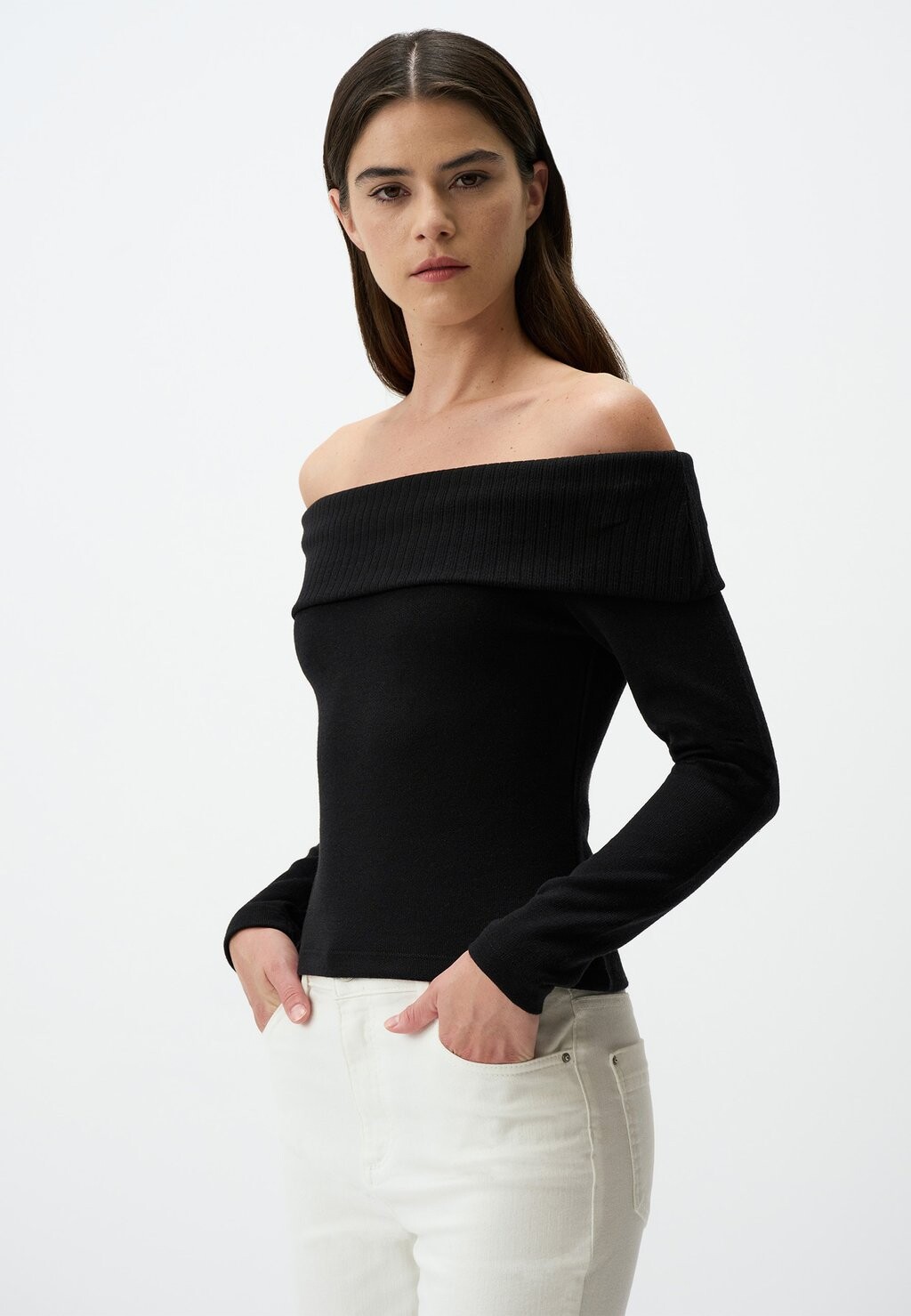 

Топ с длинными рукавами OFF-SHOULDER Jimmy Key, черный