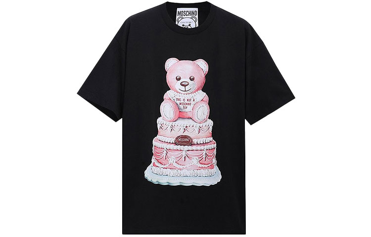 

MOSCHINO Футболка женская черная, Черный, MOSCHINO Футболка женская черная