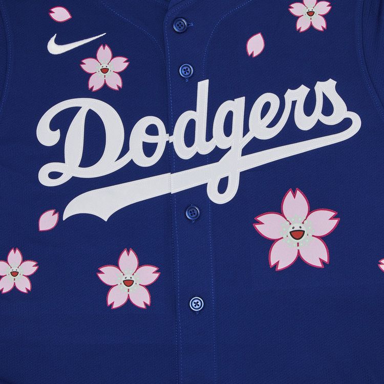 Джерси Nike x Takashi Murakami x MLB World Tour Tokyo Series 2025 Dodgers Tokyo Away Jersey, Blue — фото 3