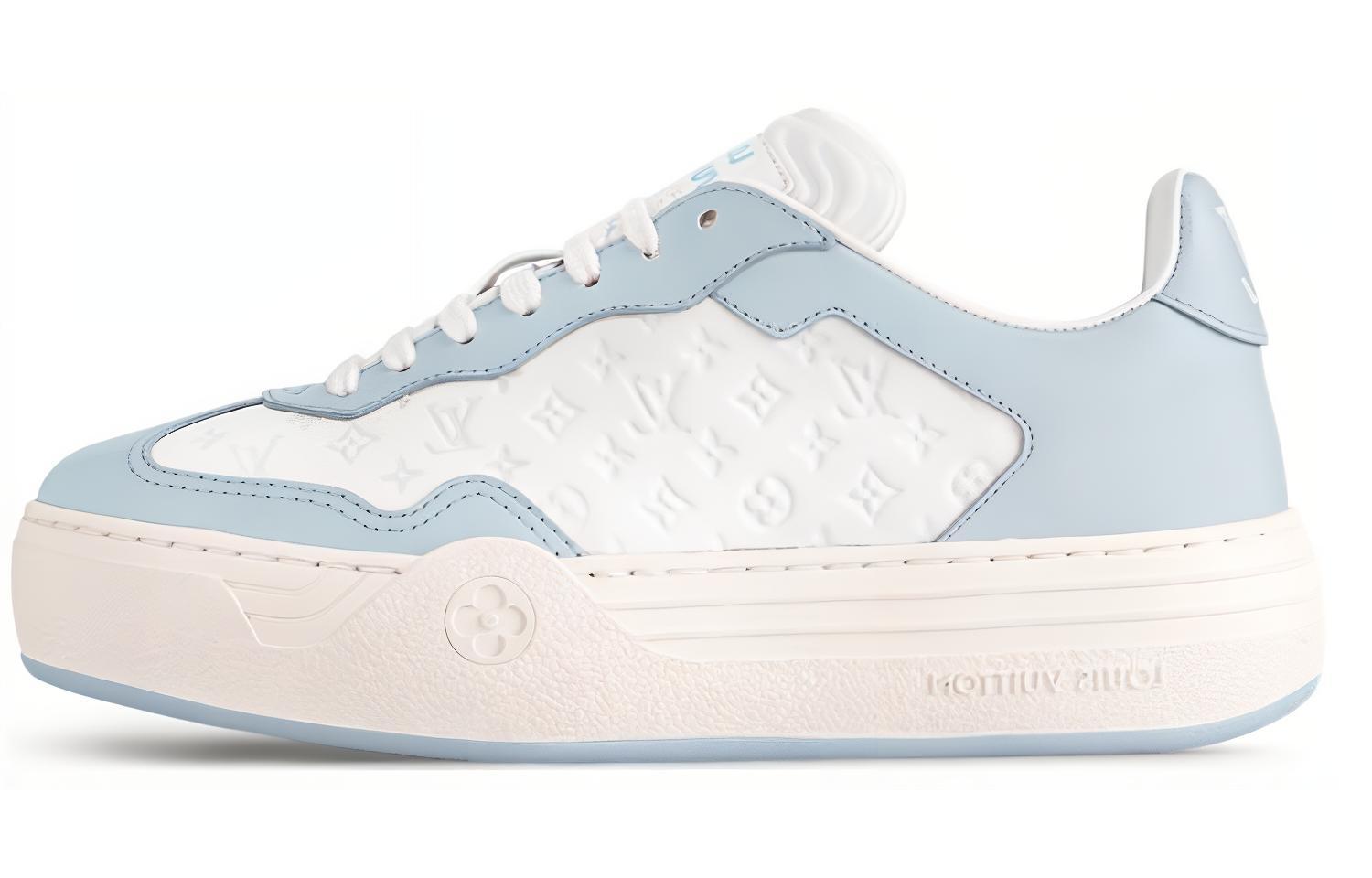 Женские синие скейтерские кеды Groovy Low Top LOUIS VUITTON