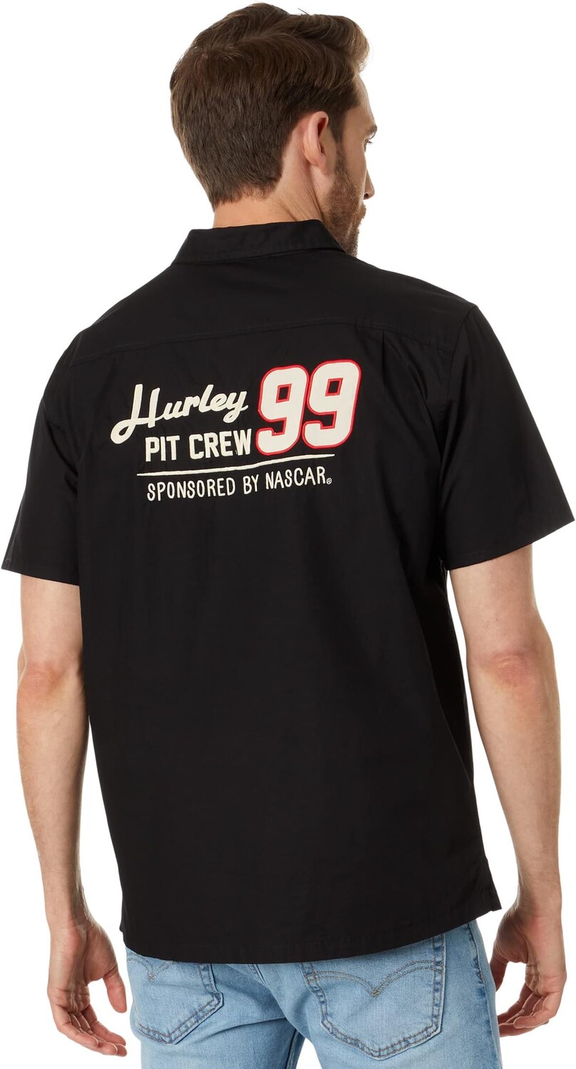 

Рубашка Hurley NASCAR Race Day Short Sleeve Woven, черный