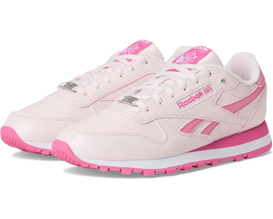 

Кроссовки Reebok Kids Classic Leather, цвет Frosted Berry/True Pink/White