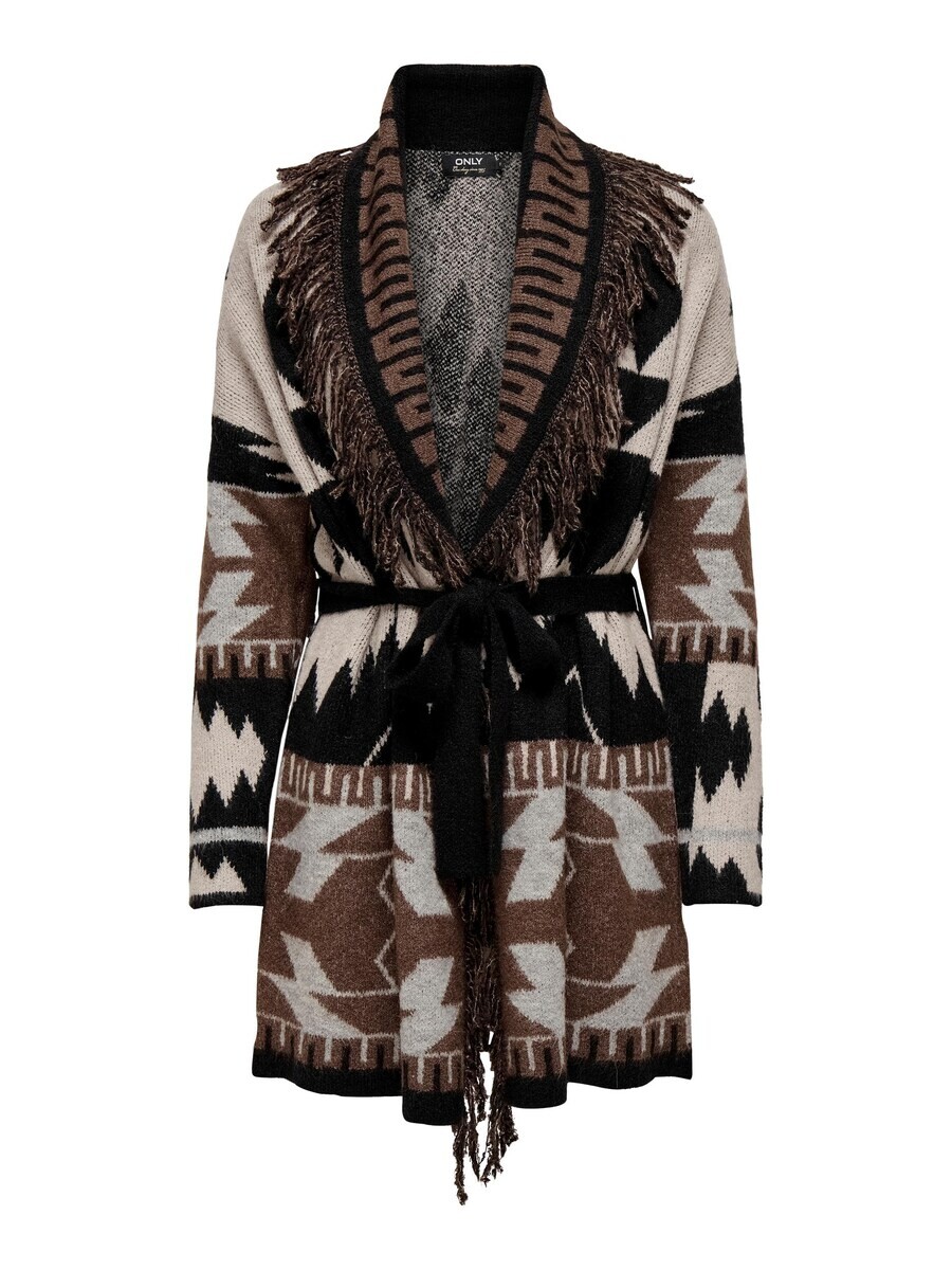 

Вязаный кардиган ONLY Knit Cardigan MYRA, цвет brown/black