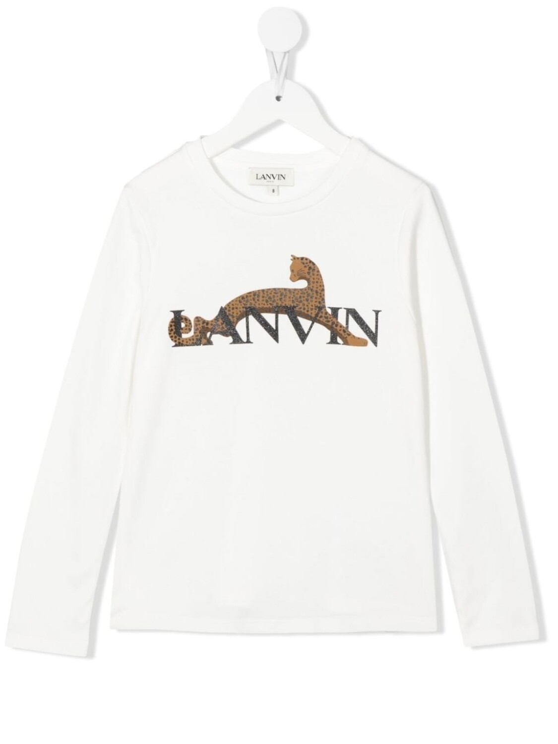 

Lanvin Enfant футболка с длинными рукавами и логотипом, белый