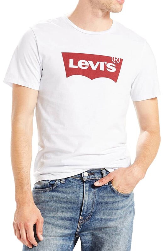 

Белая футболка с графическим рисунком Levis, белый