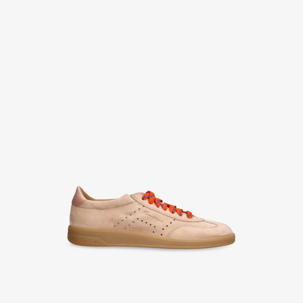 Кроссовки Santoni Oly pulse из замши низкие, розовый