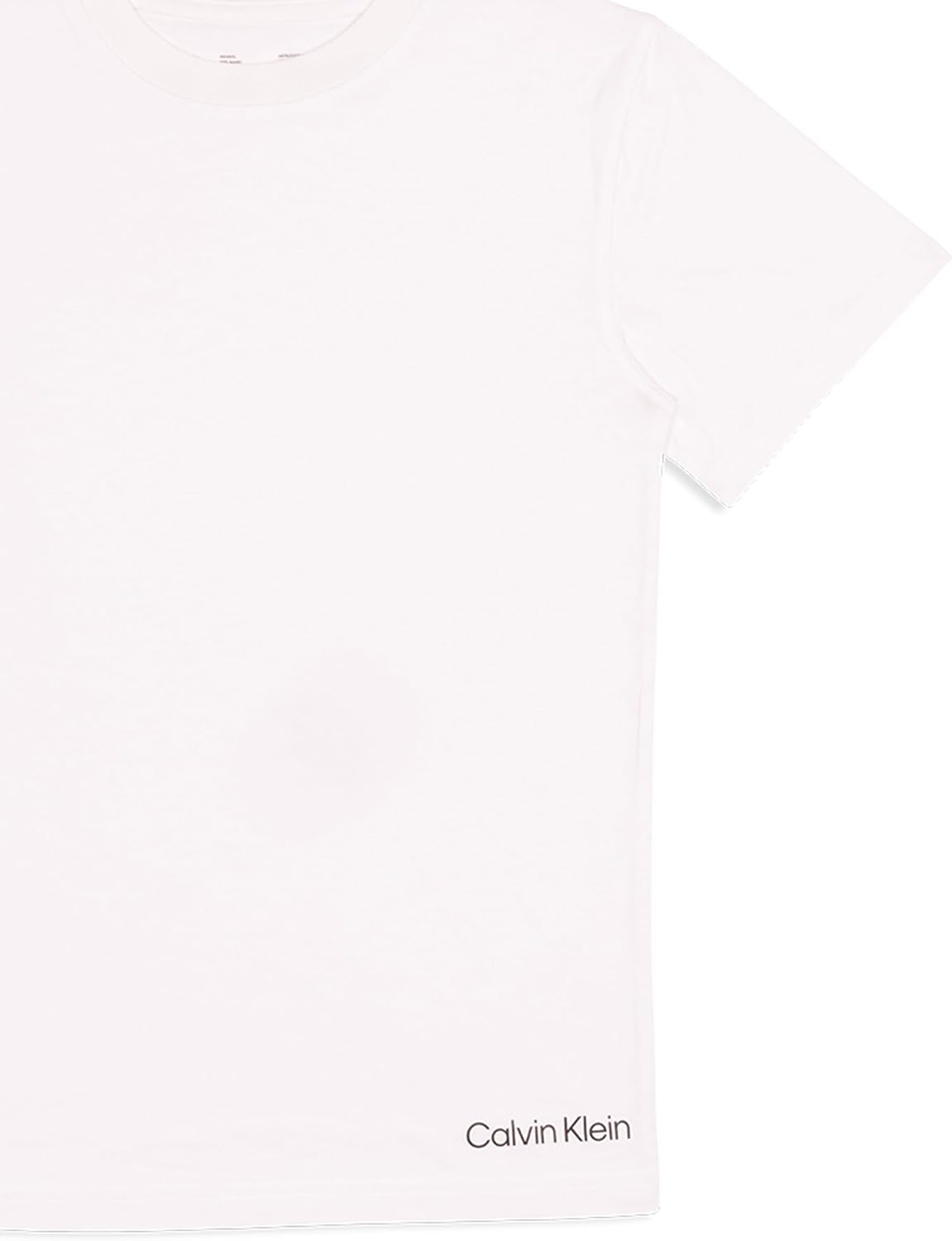 Футболки Calvin Klein для мальчиков с коротким рукавом, хлопковые, упаковка, 4 Pack - Classic White — фото 3