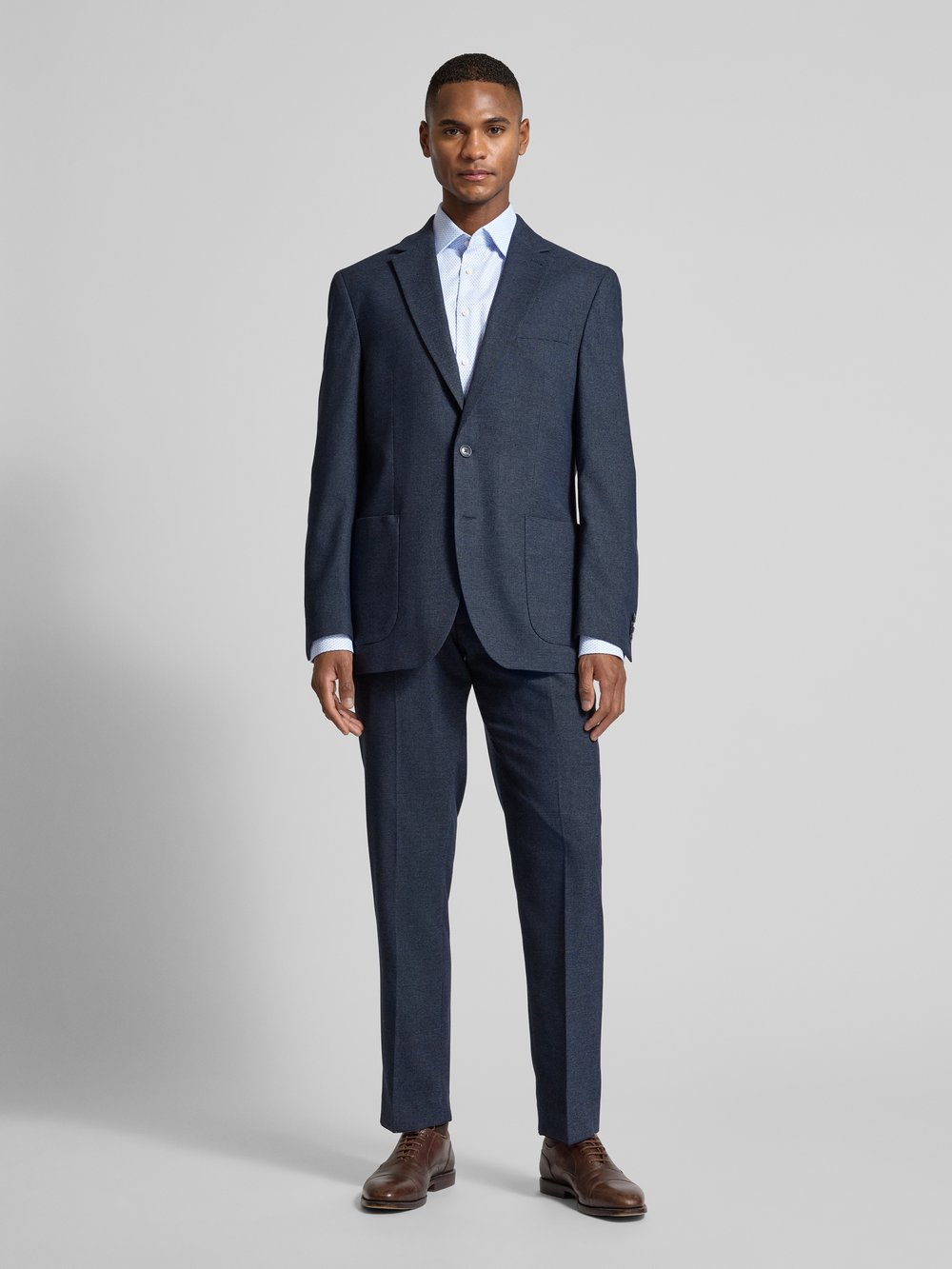 

Рубашка делового покроя с воротником-стойкой Christian Berg Men, белый