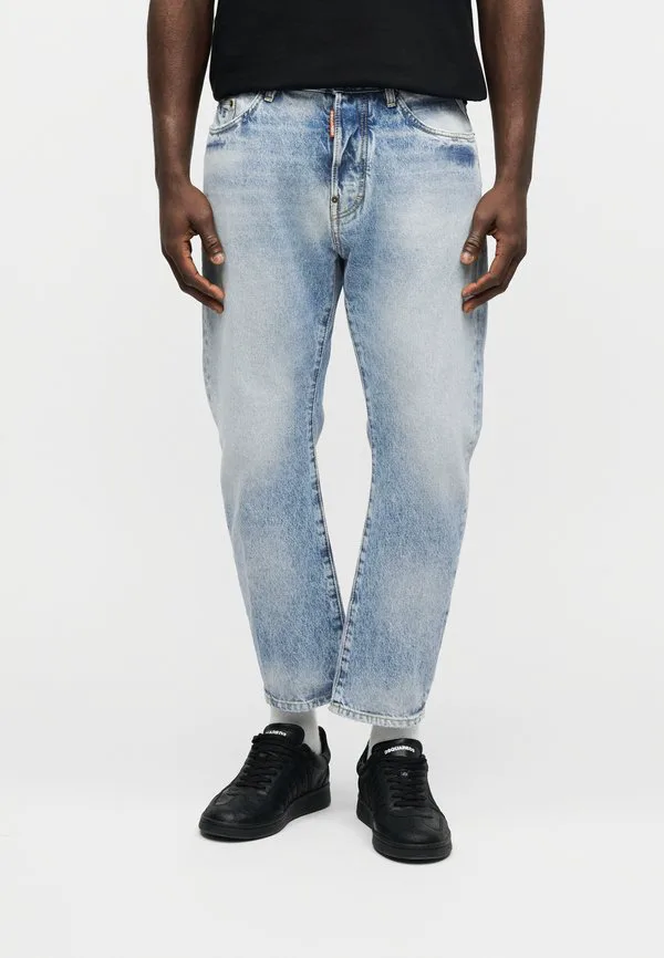 Свободные джинсы Dsquared2, Navy Blue — фото 3
