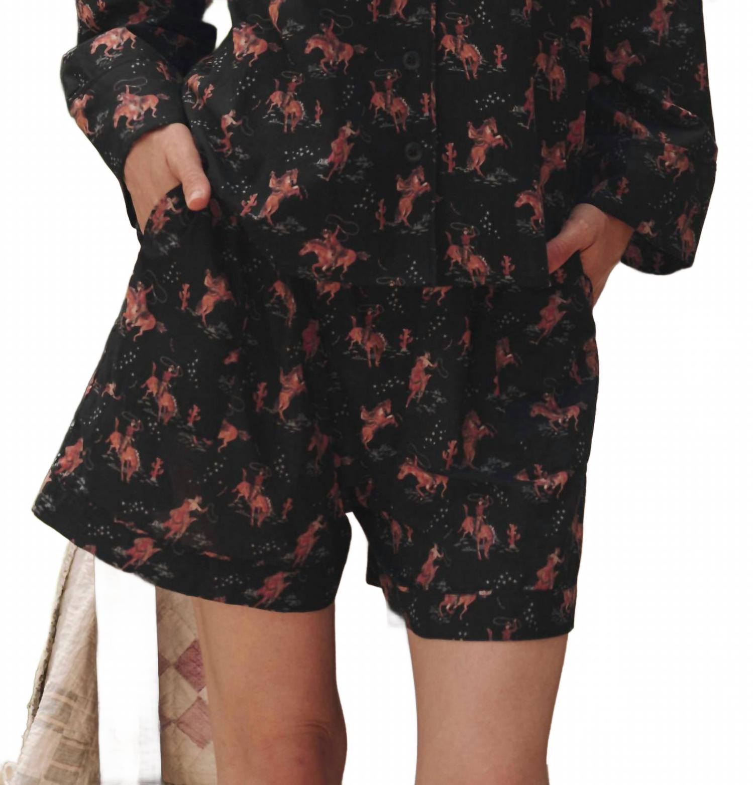 

Квадратные пижамные шорты в темно-синем ковбойском стиле The Great, Navy Cowboy