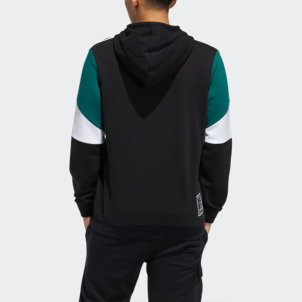 Толстовка men's neo brlv hdy 2 colorblock black Adidas, черный — фото 4