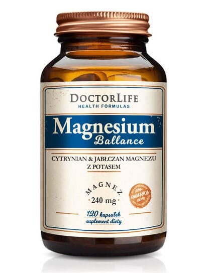 

Doctor Life, Magnesium Ballance Цитрат магния и малат магния 240 мг, 120 капсул