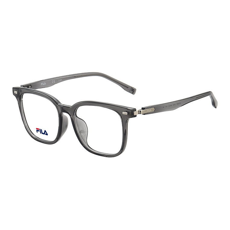 

FILA Пластиковая квадратная оправа для очков TR/Memory унисекс, 07F6 Transparent Dark Gray
