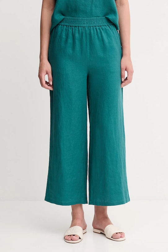 

Льняные брюки United Colors Of Benetton, бирюзовый