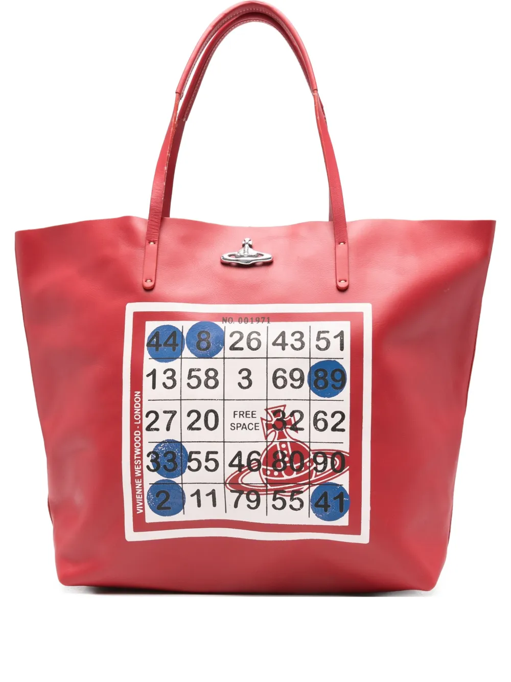 

Сумка-тоут с декором Orb Vivienne Westwood, красный