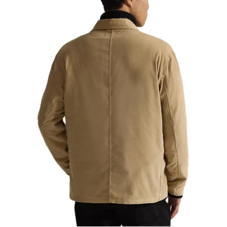 Рубашка 2026 New Year Collection SS26 Classic Version мужская винтажная Khaki Polo Ralph Lauren, Vintage Khaki — фото 4