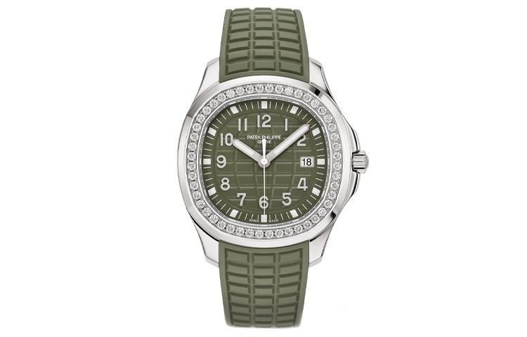 

PATEK PHILIPPE Женские часы серии AQUANAUT с кварцевым механизмом, корпус из стали, зеленый циферблат, 38,8 мм